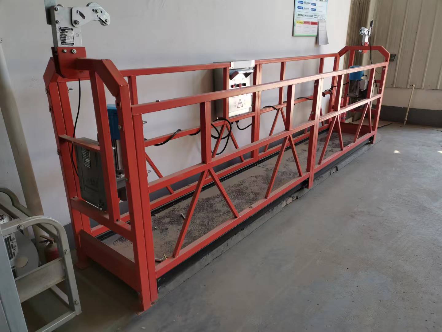 Plataforma suspendida de aluminio para construcción de edificios