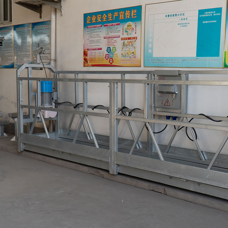 Plataforma suspendida de cable galvanizado