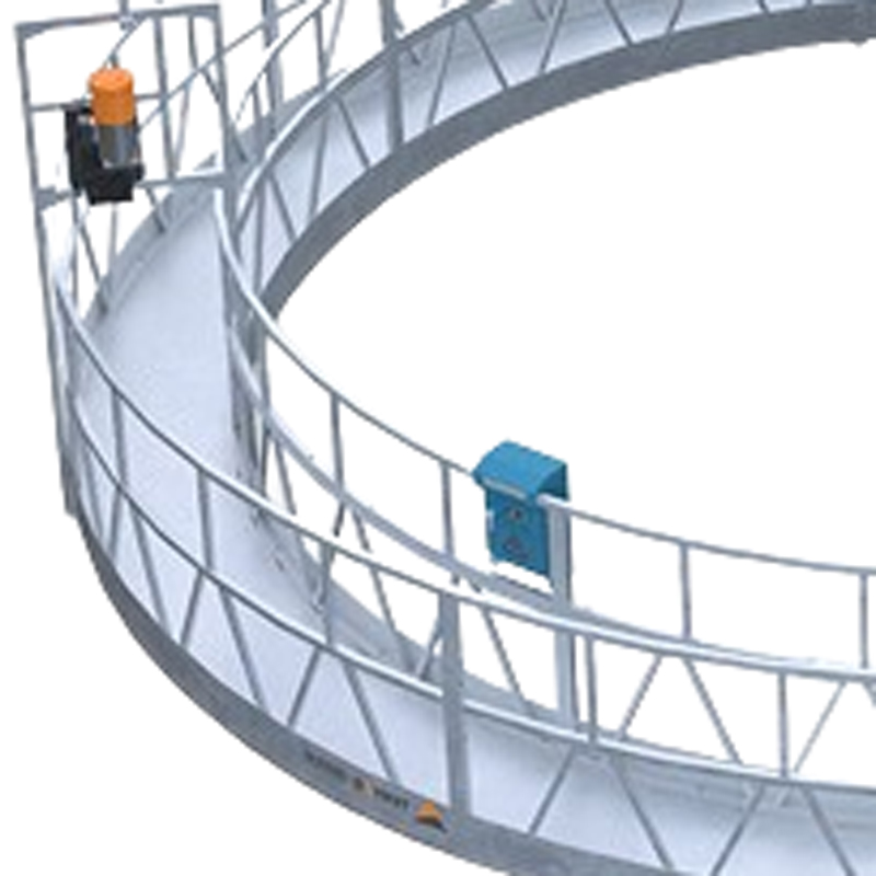 Andamios suspendidos para limpieza